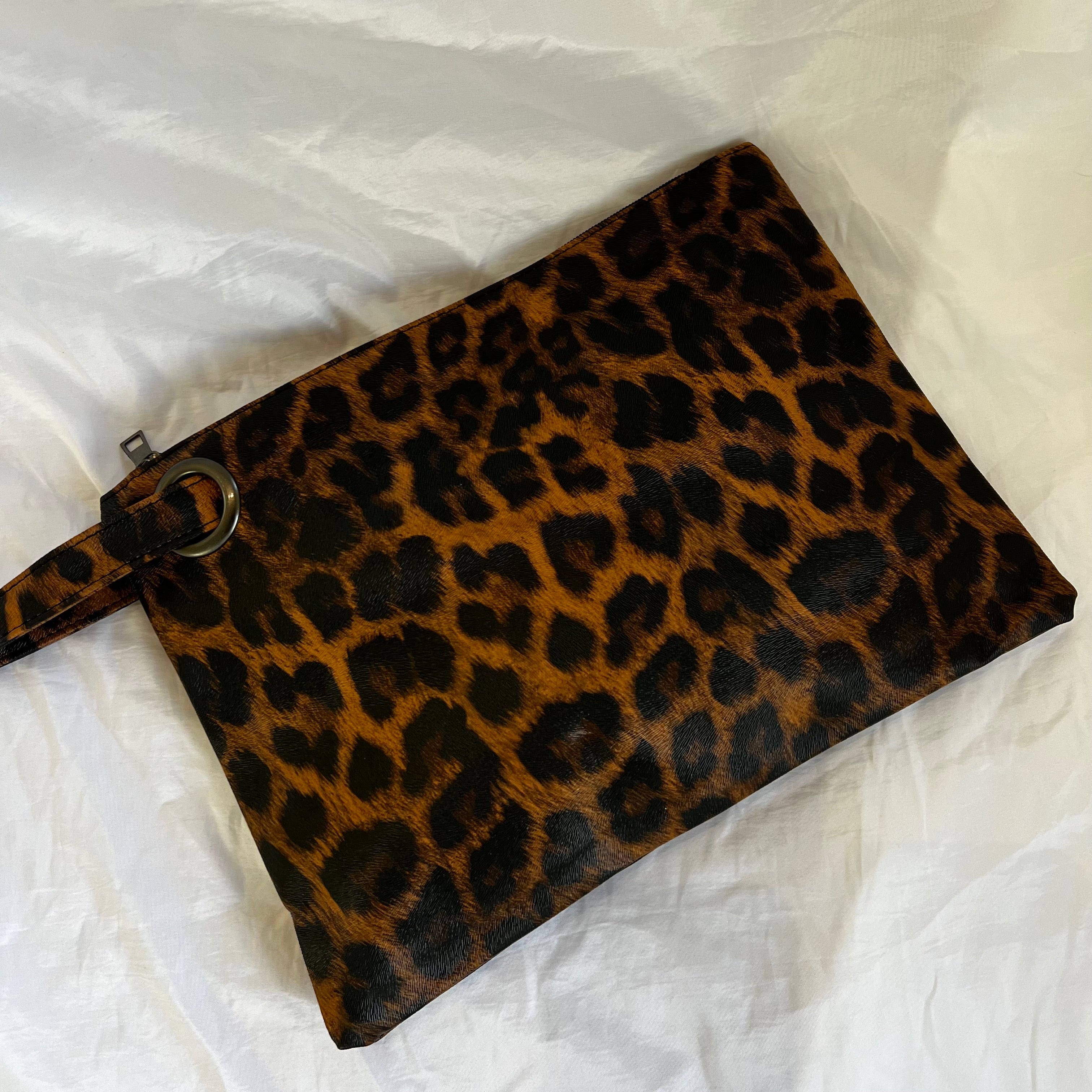 Cheetah clutch purse hotsell